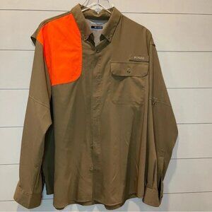 Columbia Hunting Blood n Guts Omni Shield Shirt Mens Size Large